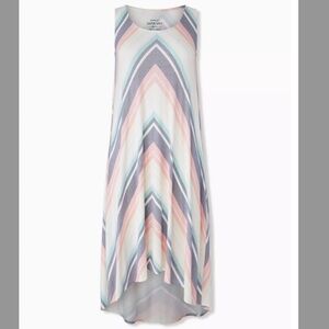 EUC Torrid Maxi Super Soft Scoop Neck Sleeveless Hi-Low Dress Size 0x